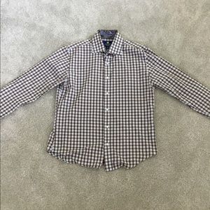 mens dress long sleeve brown